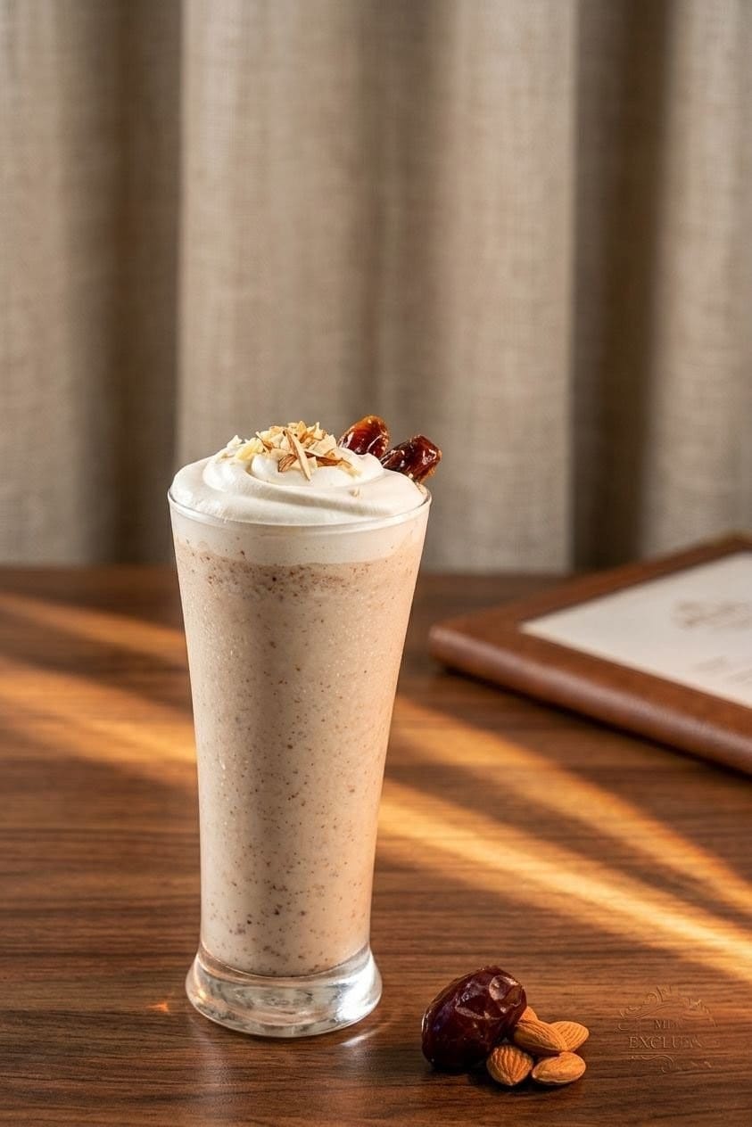 Dates and Almonds Protein Shake