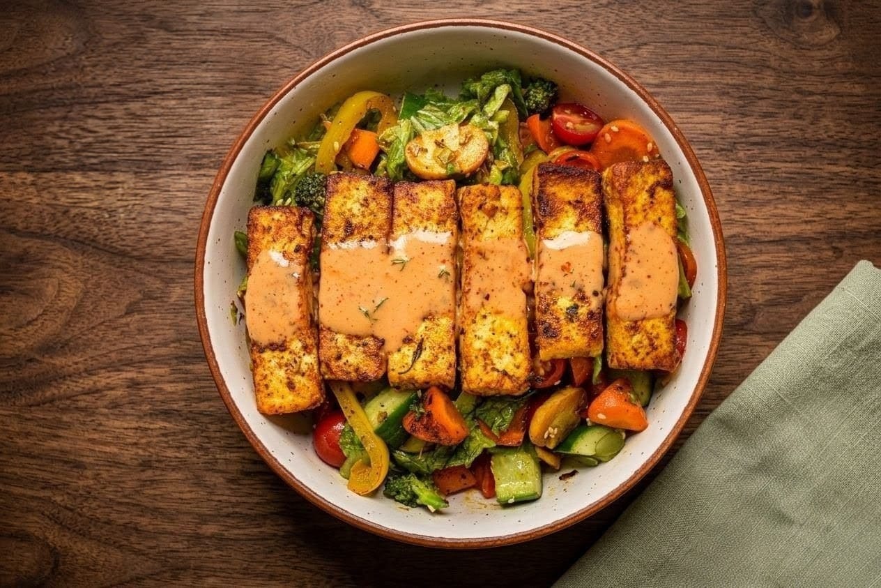 Skillet Paneer Salad